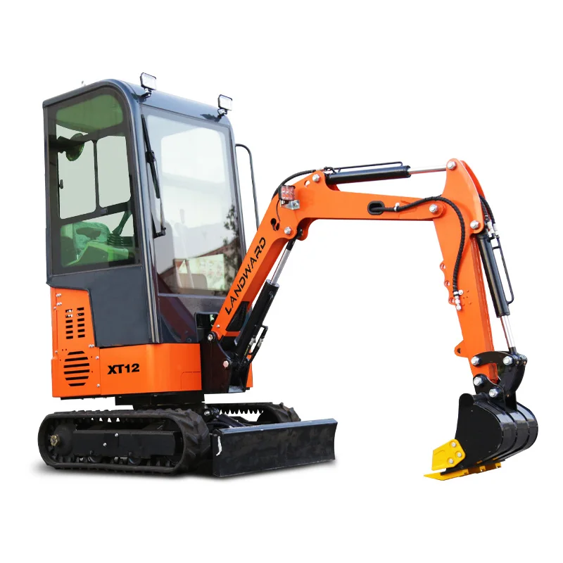 

Fast Delivery Customized XT12 Mini Excavator 1.2 Ton CE EPA Euro 5 Hot Sale Farm New Crawler Digger Cab Mini digger for sale