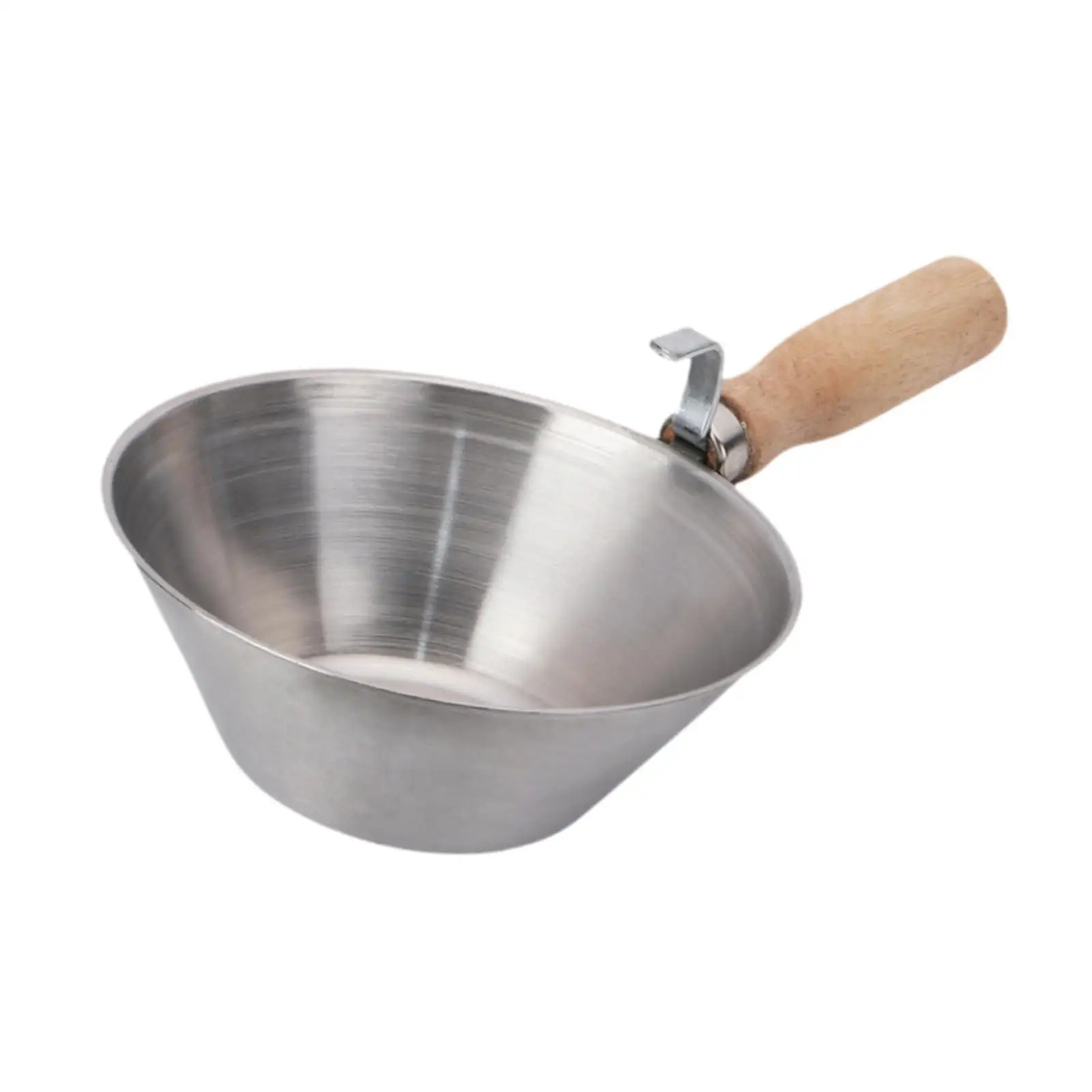 Cement Spoon Galvanized Iron Bowl Plaster Spatula Construction Equipment with Handle for Renovation Projects