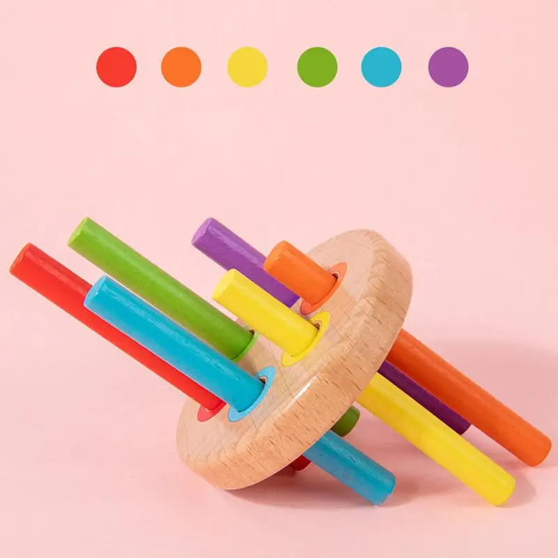 Montessori Color Matching Sorting Stick Balance Toy Wooden Matching Toys Fine Motor Skills Math Learning Educational Toys Kids