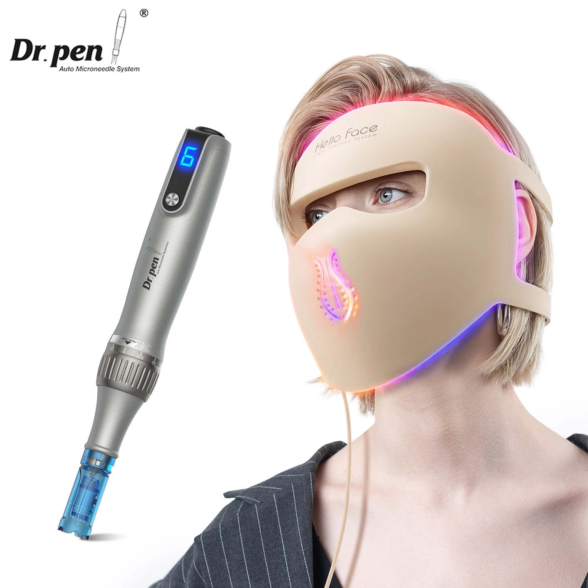 Dr. Pen M8S Microneedling-Stift mit 12 Ersatzkartuschen Kabelloses Derma-Microneedling-Set ≤0,25mm Nadel Hautpflegegerät – Detail 25