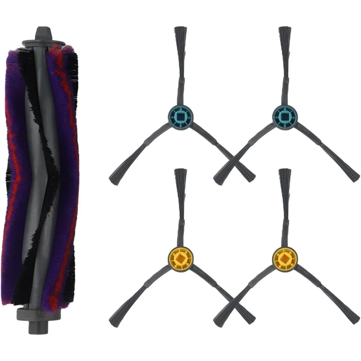 AA87Untuk Midea M9, untuk Eureka NERE10s E10S, untuk Obode A8 Robot Penyedot Debu Kit Suku Cadang Pengganti Sikat Sisi Utama