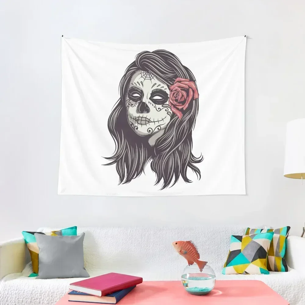 

Sugar Skull Bride Tapestry Room Decor Cute Decor For Bedroom Decorative Wall Murals Anime Decor Tapestry