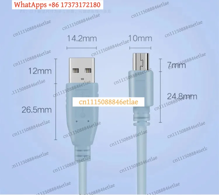 CAB-CONSOLE-USB Console Cable 6ft USB A to Mini-B for Cisco Routers Switches 3750X ISR4221 4331 4351