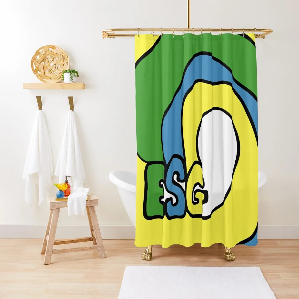 

ESG Post Punk Shower Curtain Toilet Accessories Bathroom Shower For Bathroom Bathroom Fabric Anti-Mold Waterproof Shower Curtain