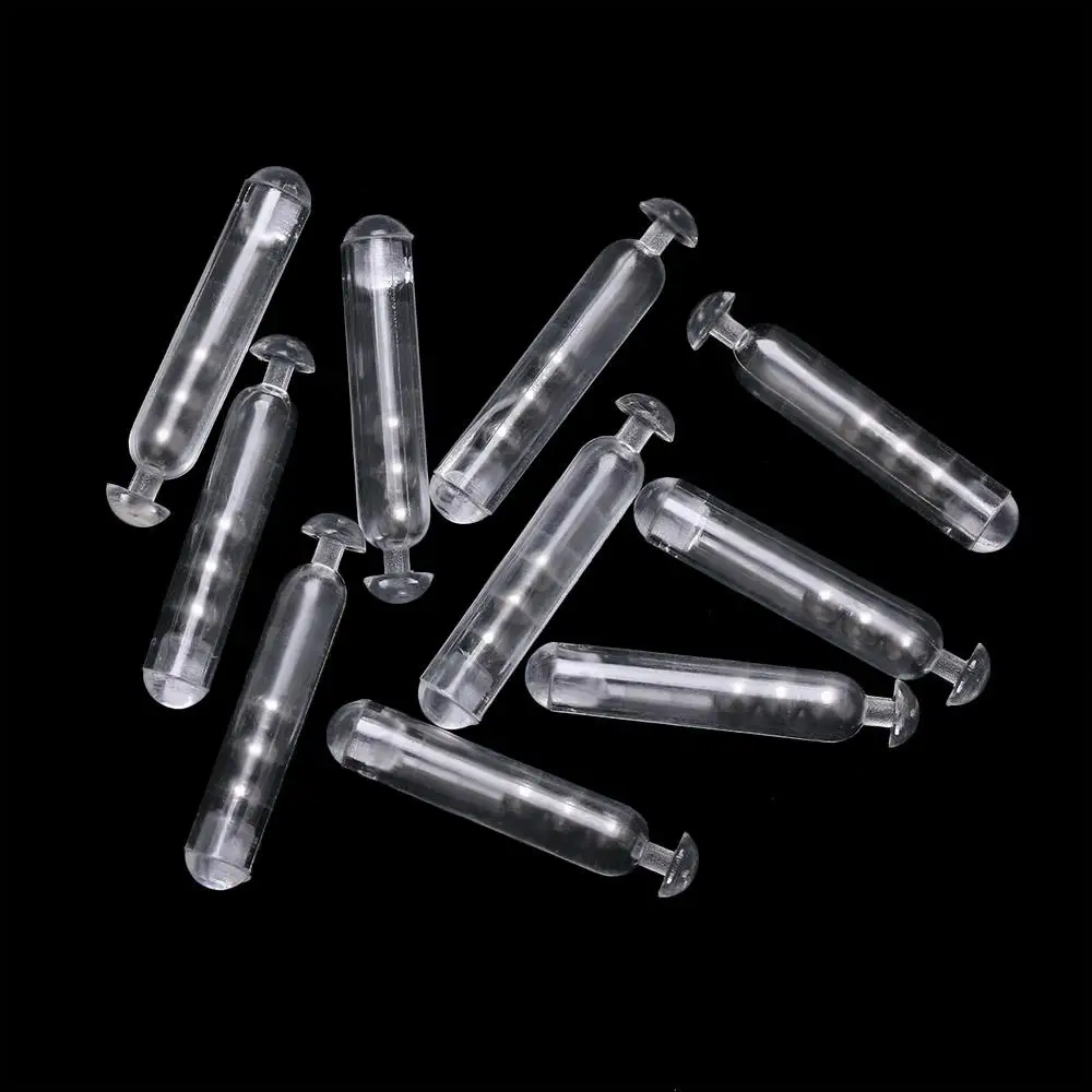 10/20/30/40/50pcs Hot PE Tube Steel Ball Baits DIY Tools Shake Attract Fishing Rattles Insert Tube Tie Tying Sound Bar