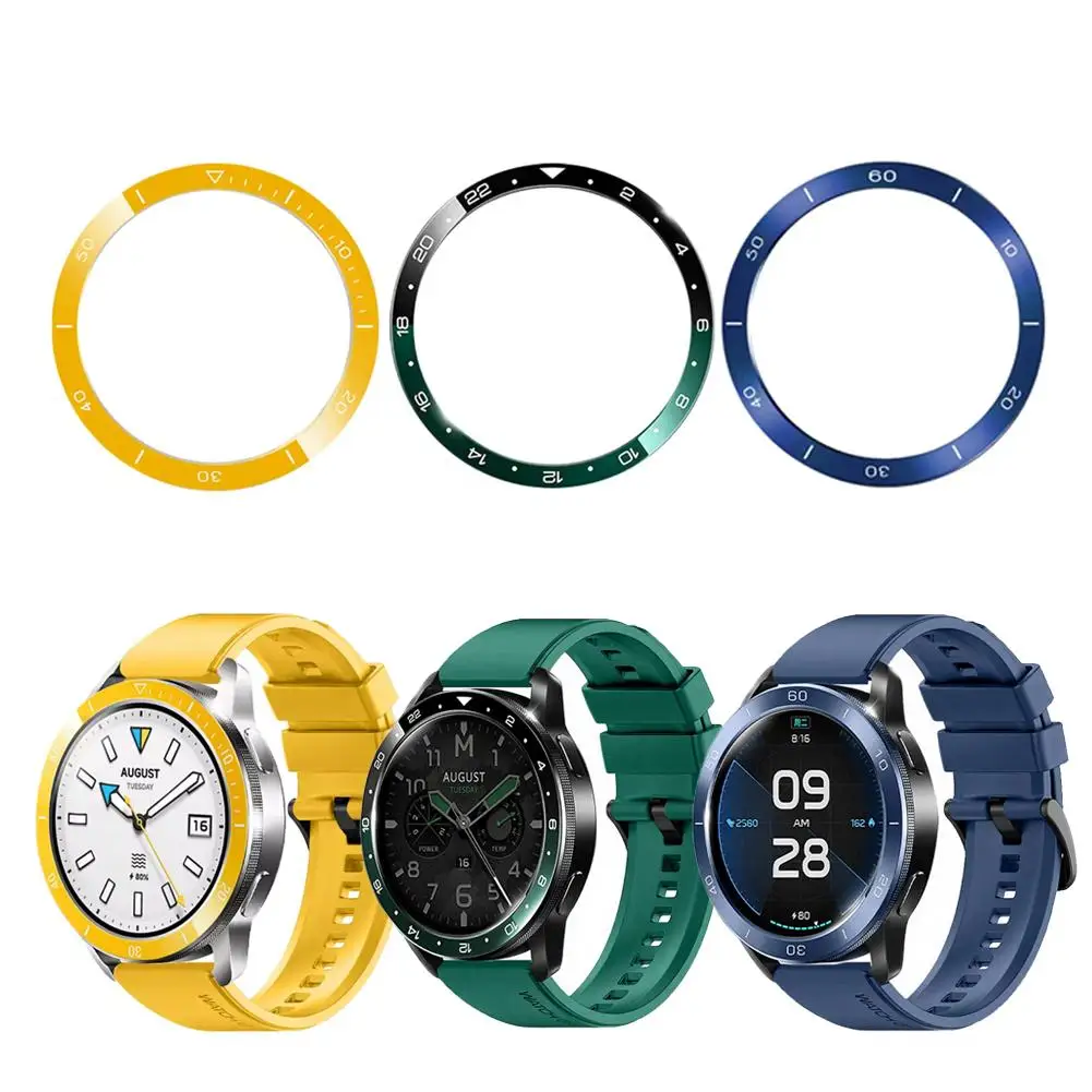 Para Xiaomi Watch S3/S4 anillo de escala de acero inoxidable carcasa protectora duradera estable fácilmente extraíble ajuste perfecto Protector de bisel