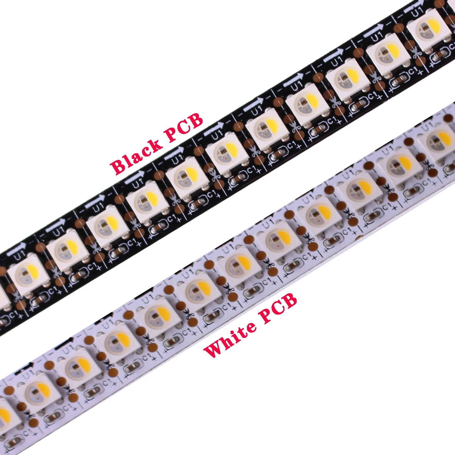 1m Addressable SK6812 RGBW RGBWW RGBNW  led strip  4 Color in 1 Led Non waterproof IP20 144 leds/pixles/m 5V similar WS2812B