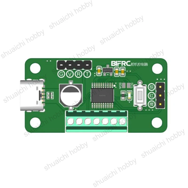 Controlador de disparador Servo de un solo canal, módulo de Control de engranaje de dirección con luz indicadora de estado LED para piezas de barco trepador de control remoto, 1 Uds.