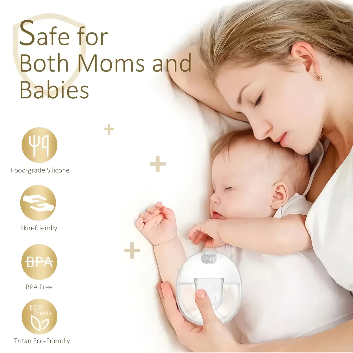 مضخة الثدي الكهربائية بدون استخدام اليدين المحمولة USB يمكن ارتداؤها مضخة الثدي التلقائي آلة حليب الثدي لوازم الأم والطفل #3