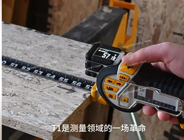 T1  7.6m Smart Electronic Laser Tape Measure, Dual Display & Data Storage Function for Precise Measuring