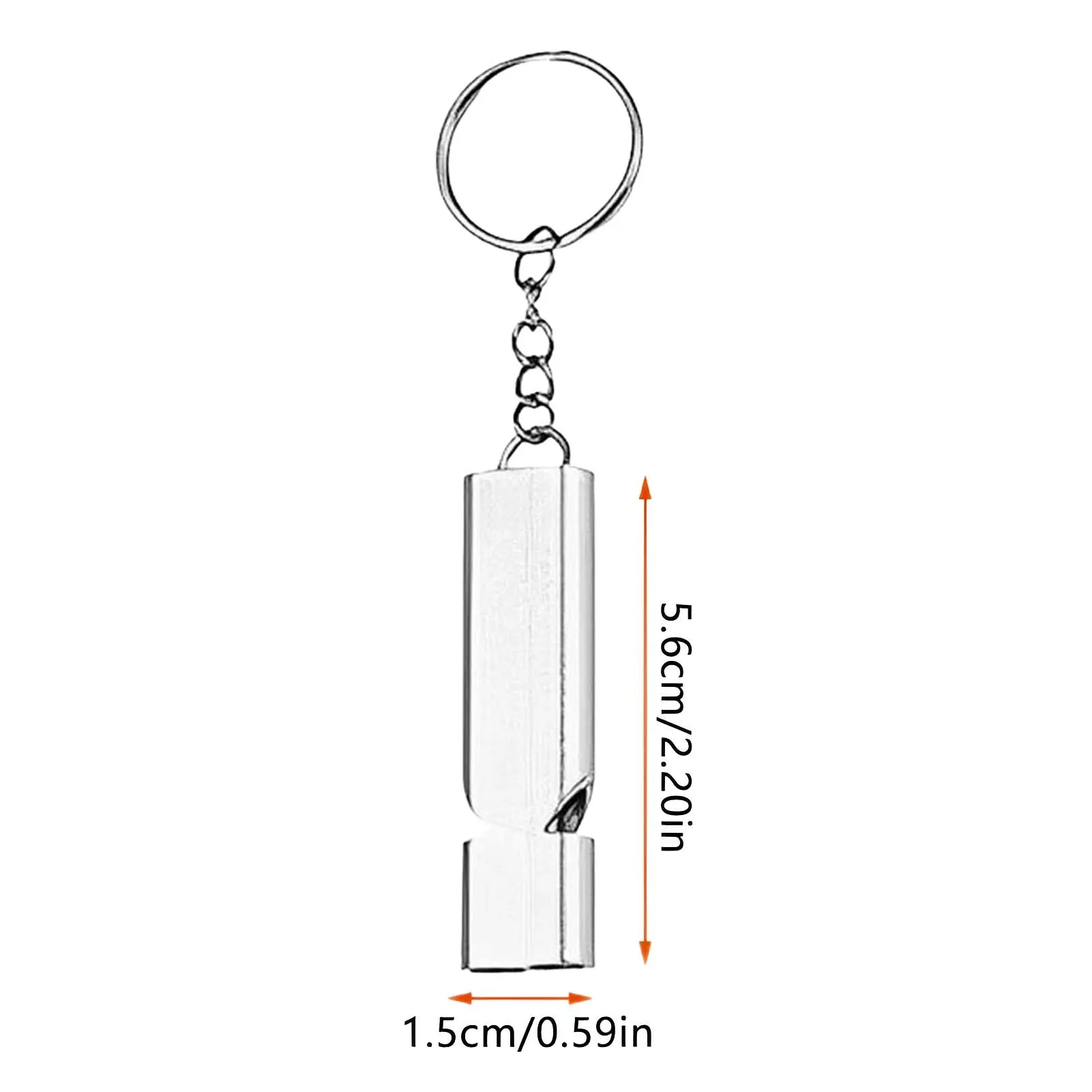 Outdoor Two Sound Chamber Safety Whistle, apitos de emergência para pesca, sobrevivência, 5pcs