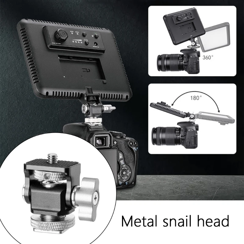 Camera Monitors Holder Adjustable Damping 360 Degree Rotation and 180 Degree Tilt Build-in Nonslip Pad 1/4 Screw Mount