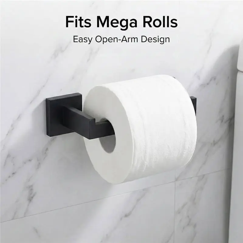 M11K-Bathroom Hardware 5-Piece Set Stainless Steel Towel Bar For Modern For Bathrooms