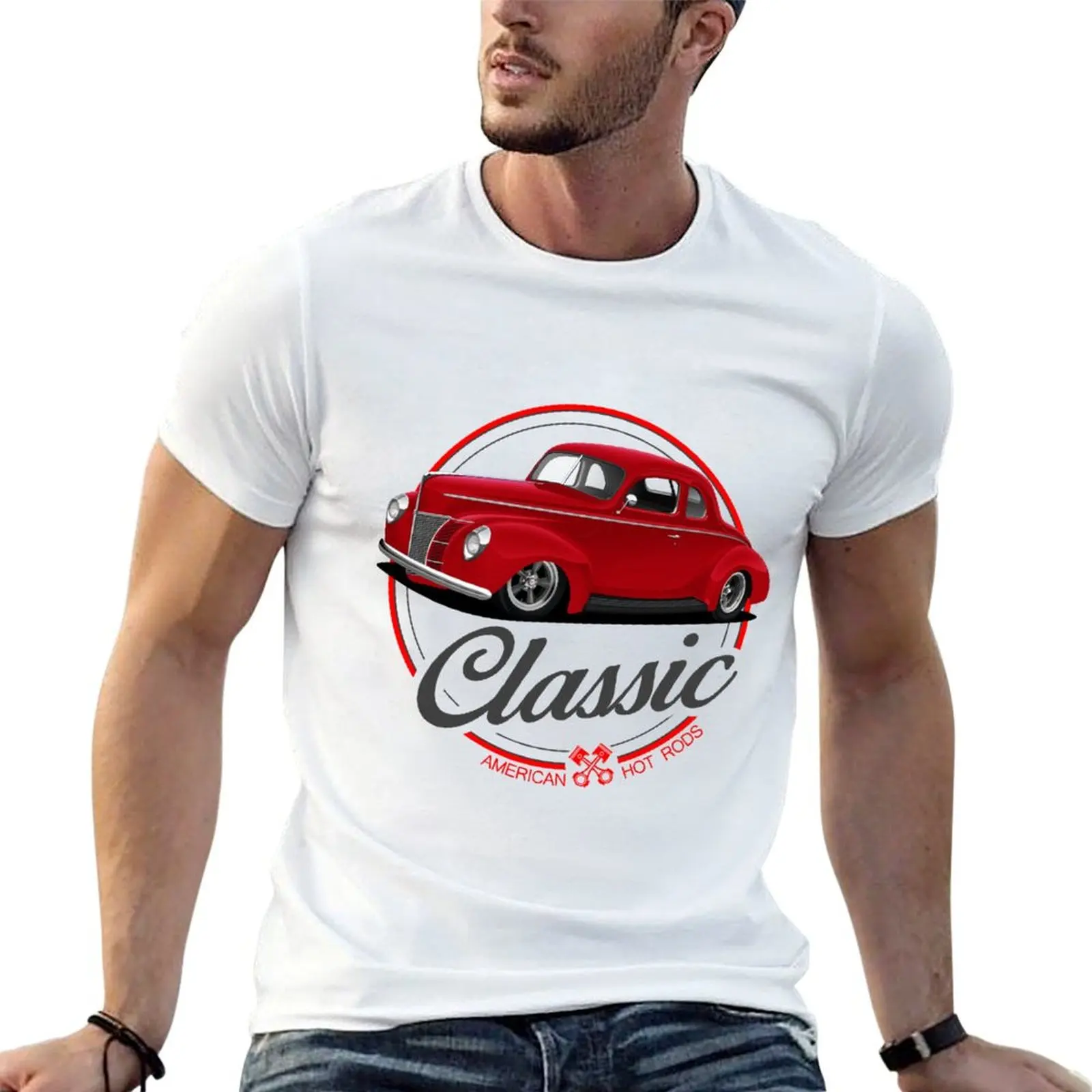 Classic Red Coupe T-Shirt cotton tshirt 100% man t shirts for men casual t shirt man designer T-shirt