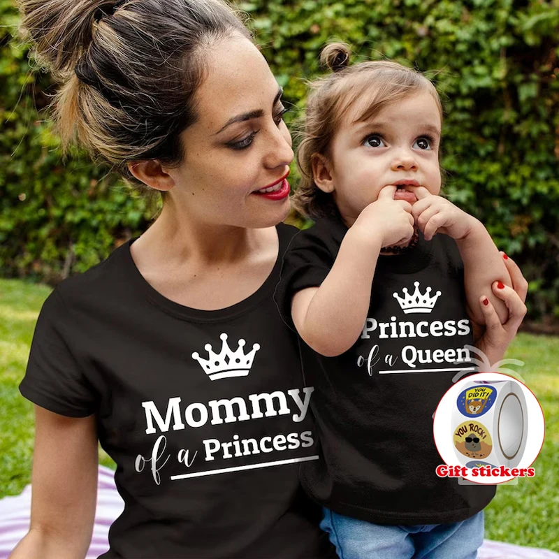 Mommy of a Princess T-Shirt Mother Daughter Matching Shirts Mothers Day Gift Unique Mom And Me Outfits for Special Day