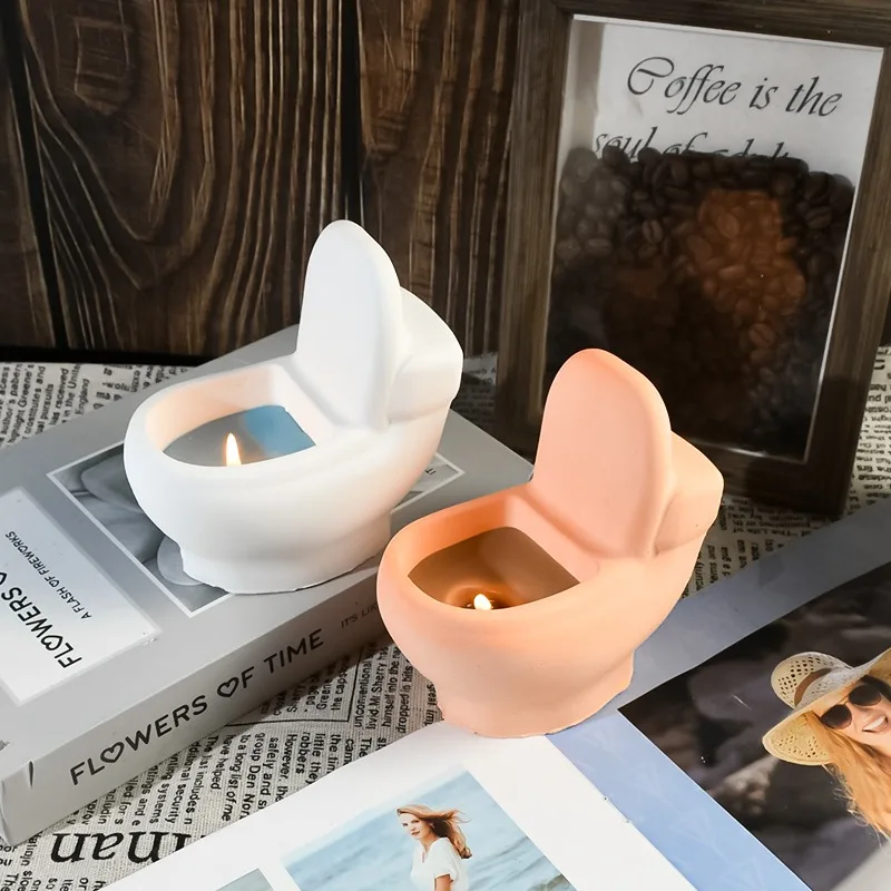 Creative Toilet Scented Candle Silicone Mould