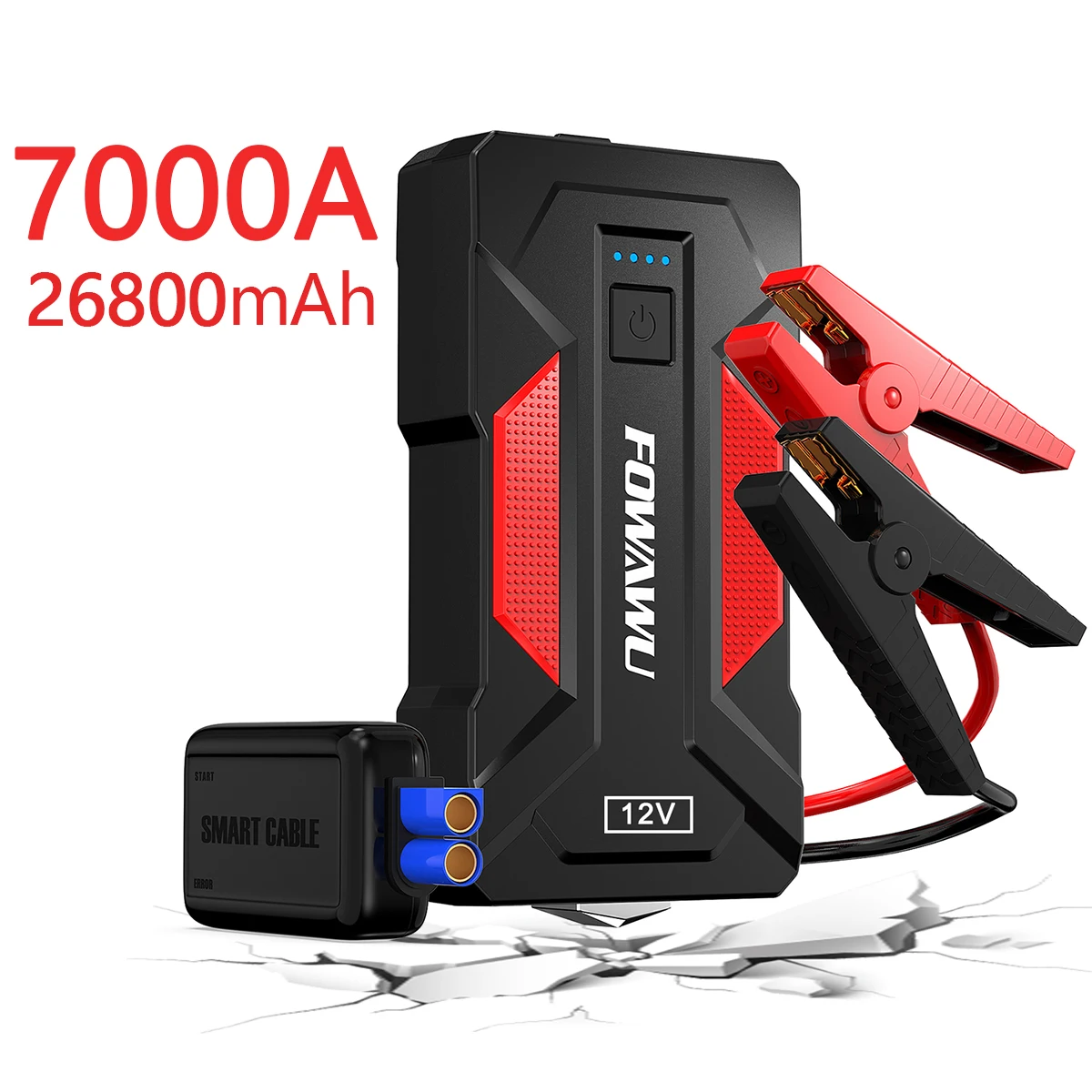 7000A 26800mAh Auto-Starthilfe, Starthilfegerät, Auto-Batterie-Starthilfe, Auto-Starter