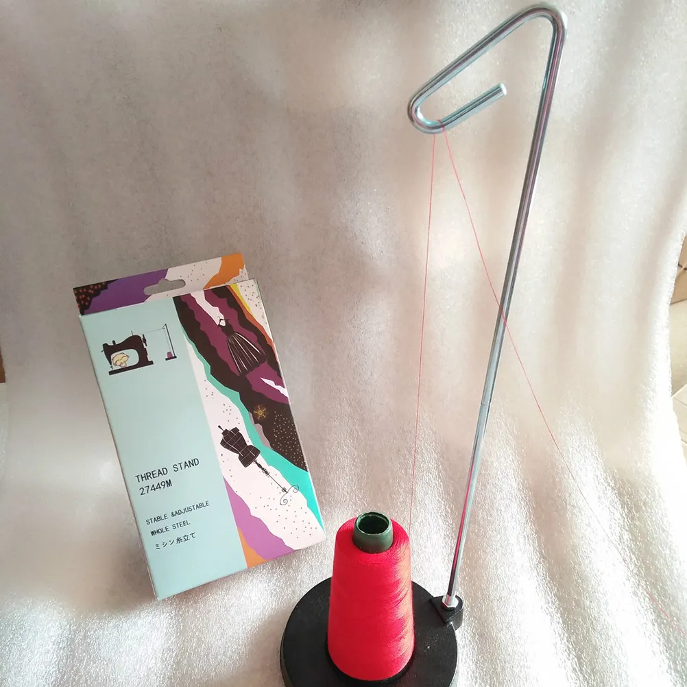 

Heavy Duty Metal Thread Stand Rack for 1 Spool Or Mini Sewing Storage Organizer Freestanding Table Top Thread Holder
