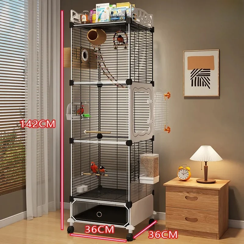 Jaulas Grandes para Loros, Accesorios para Pájaros, Jaulas Exteriores para Agapornis, Comederos para Codornices y Canarios, Suministros para Aves