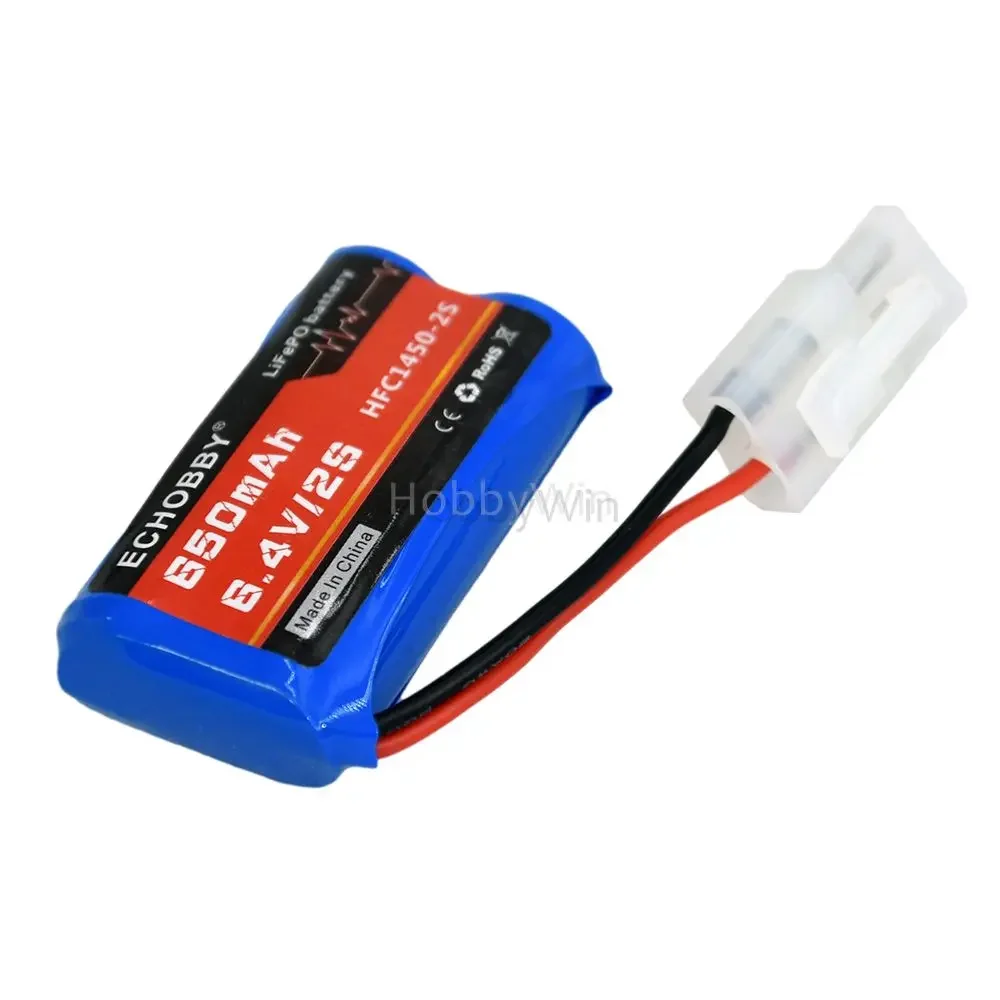 6.4V 2S 650mAh LiFe Battery KET-2P male plug for RC Car Truck Buggy Racing Speed Boat