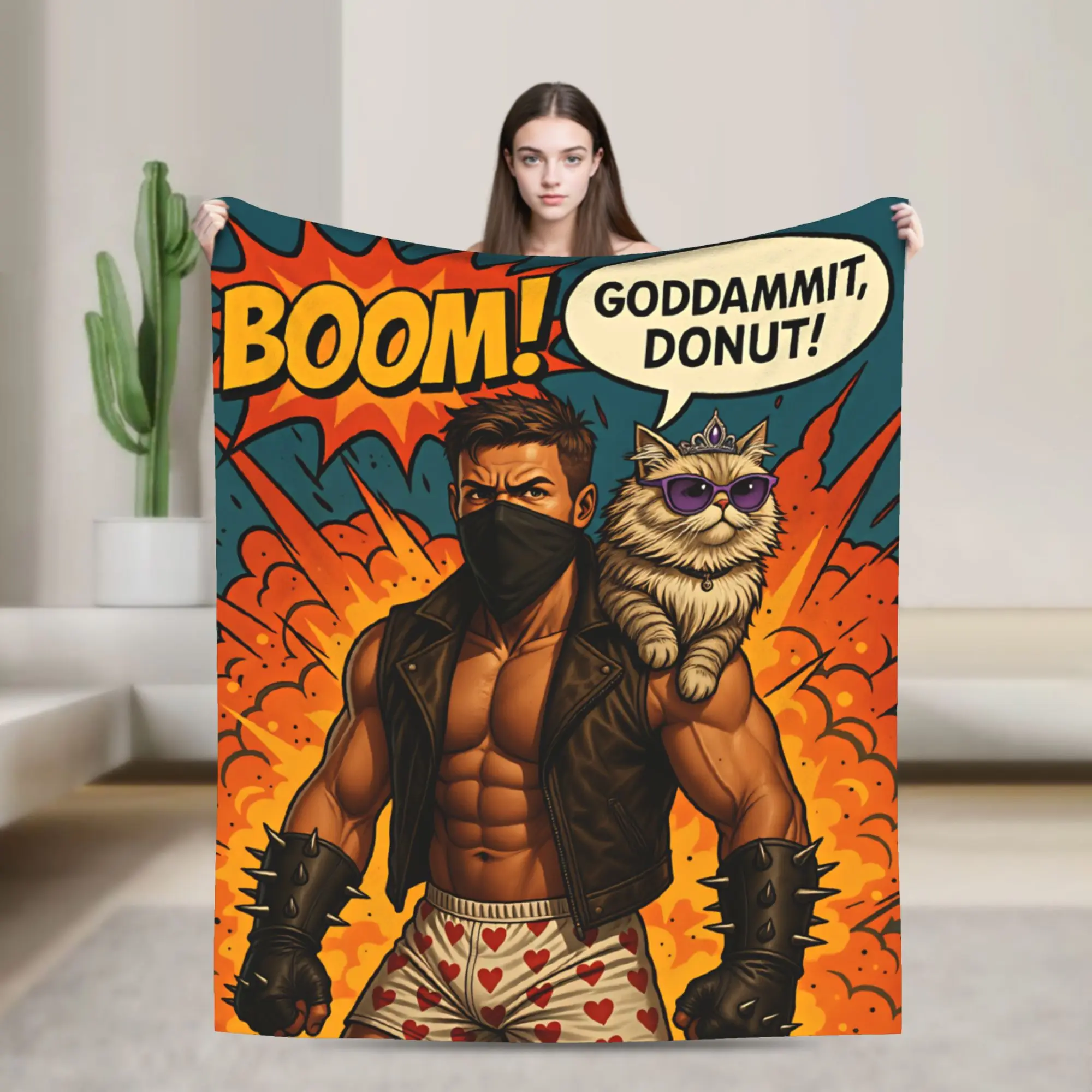 Dungeon Crawler Carl   Flannel Blanket  Super Warm Throw Blanket for Couch Bed Travel Office Graphic Bedspread Sofa Bed Cover