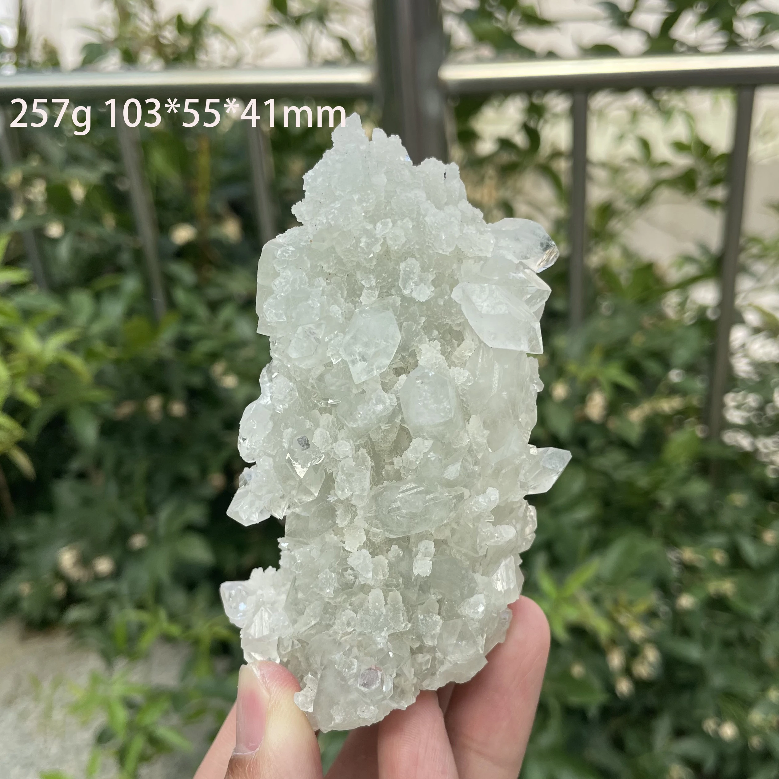 

Natural Stone Apophyllite Crystal Mineral Specimen Quartz Cluster Raw Rock Decoration Rough Polished Healing