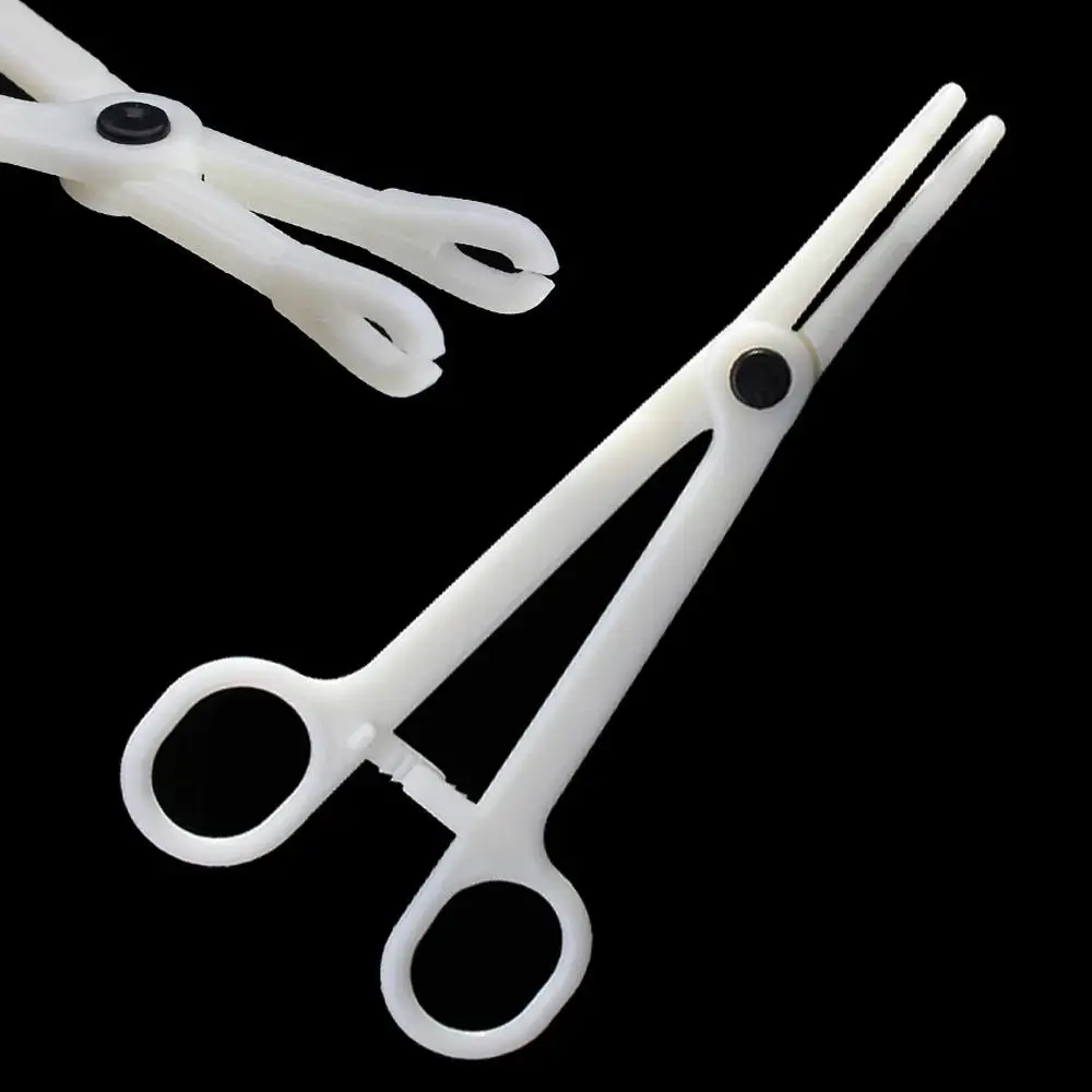 1-50pcs Piercing Clamps Sterile Round Puncture Clamp Disposable Ear Nose Tongue Belly Body Piercing Plier Forceps Clamps Tool