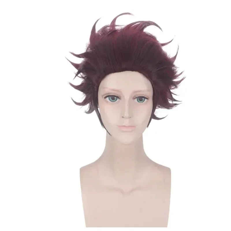 Nuevo disfraz de Kamado Tanjirou, disfraz de Halloween de Anime, disfraz de dibujos animados de Kimetsu No Yaiba para niños, regalos para adultos