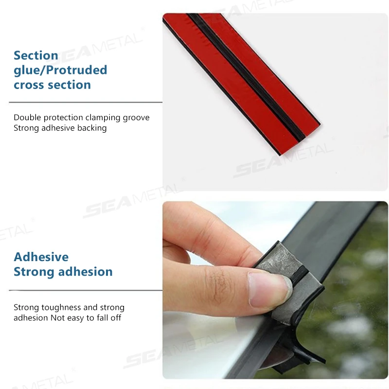 BLALION Rubber Car Seals Edge Sealing Strips Auto Roof Windshield Sealant Protector Window Strips Sound Insulation Tape 30/35mm view 4