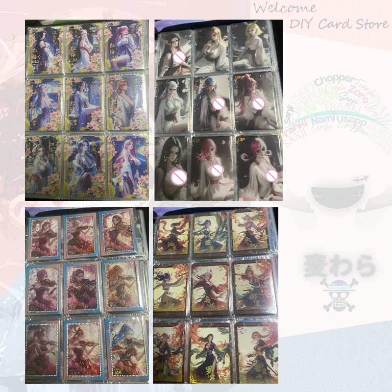 Japanese Anime One Piece Card Set Nami Boa Hancock Carrot Perona Nefertari D Vivi Vinsmoke Reiju Yamato Collectible Cards