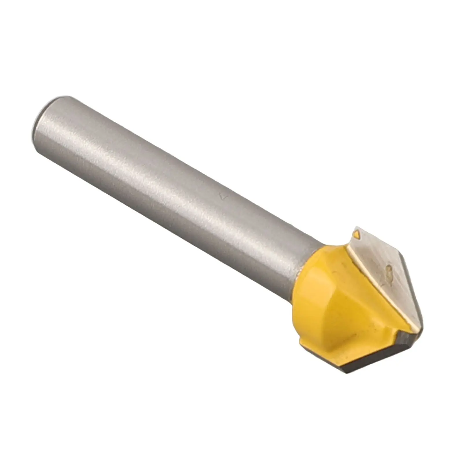 Sifat Fisik Yang Sangat Baik Bit Router Talang Konsentrisitas Derajat Berbentuk V Kepala Datar Kekuatan Tinggi Berbentuk V