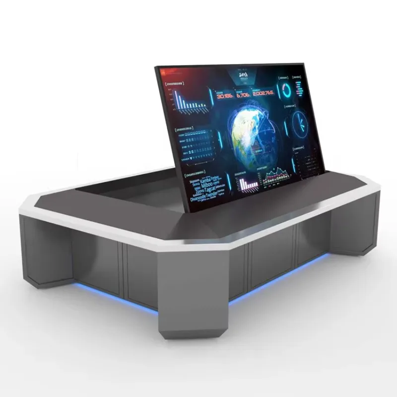 

China Factory Multimedia Custom Interactive Touch Table Electronic Sand Table Control Room Console