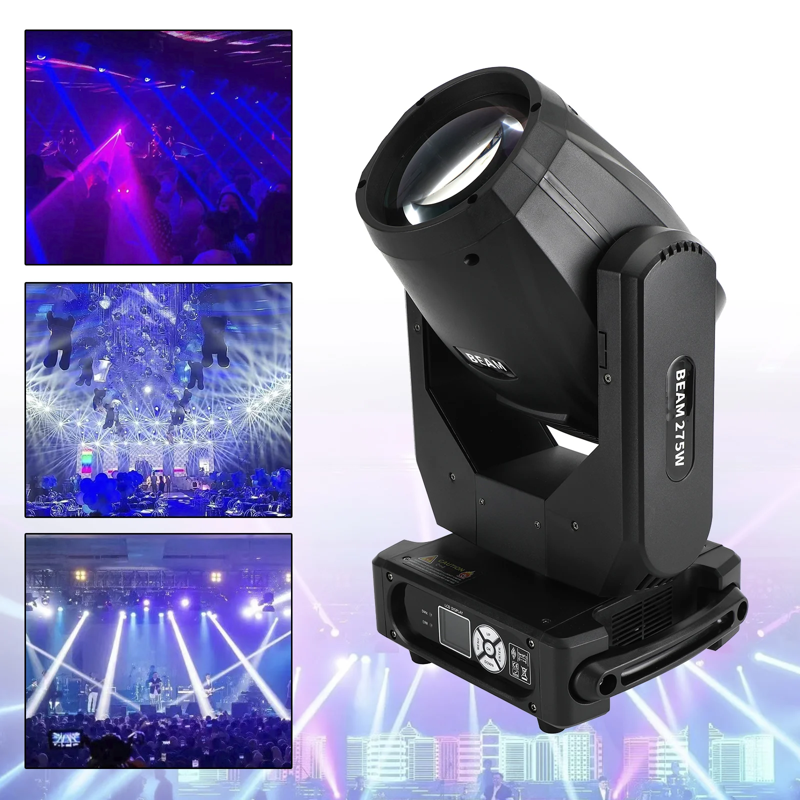 Areyourshop 275W 10R Beam Moving Head Stage Light DMX Gobo Spot Lighting DJ Disco Party Show