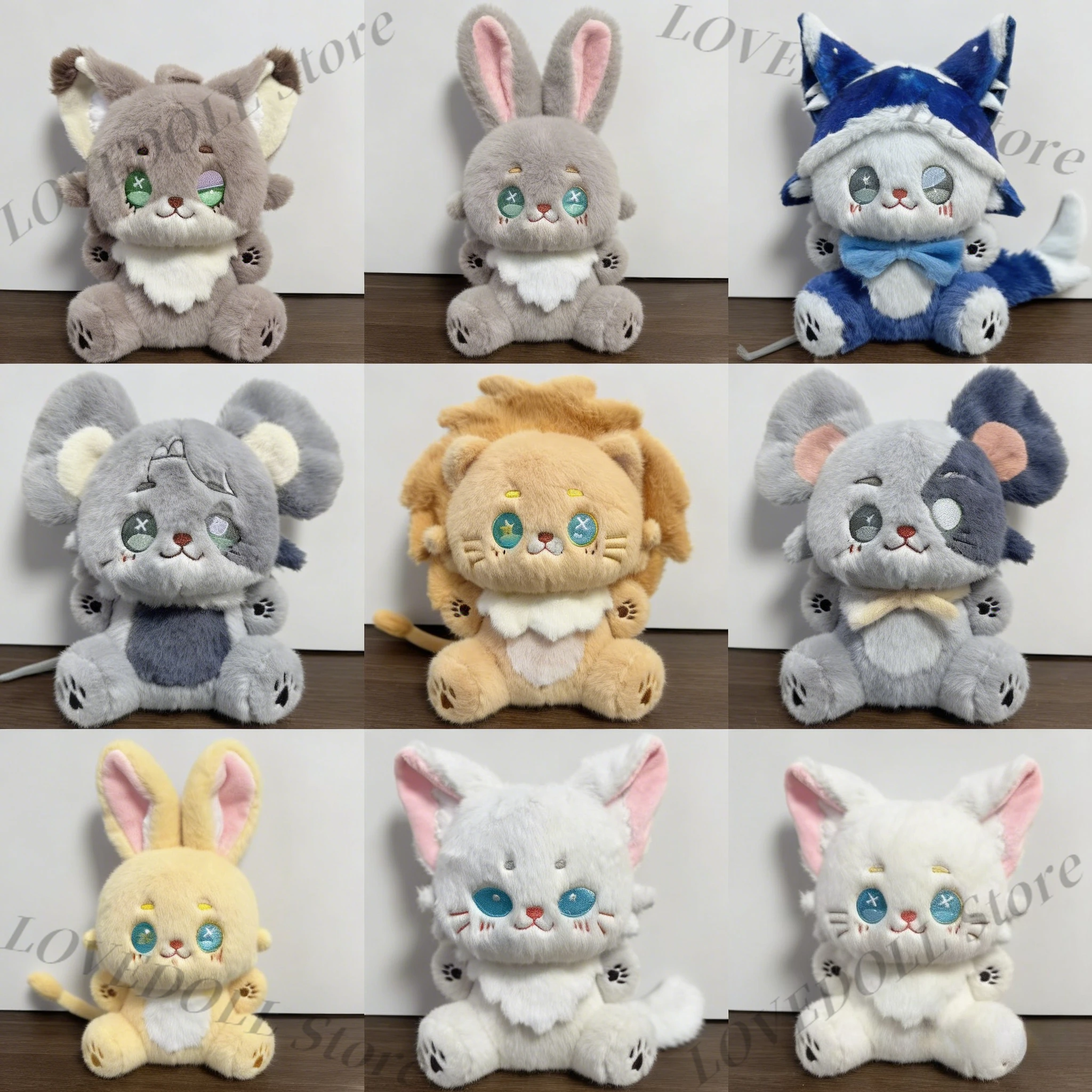 

25 см Игровая плюшевая игрушка Identity V: Энн Лестер, Майк Мортон, Композитор Итаака, Милая животная в сидячей позе, хлопковая кукла-подушка