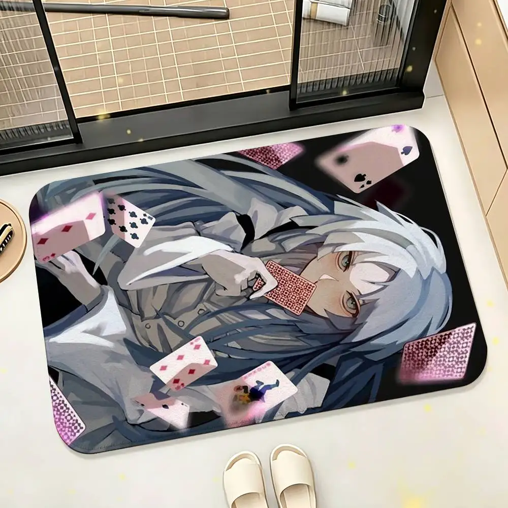 Manga S-Sigma B-Bungo Stray Dogs  Soft Absorbent Decorative Floor Mat for Bathroom Entryway Living Room