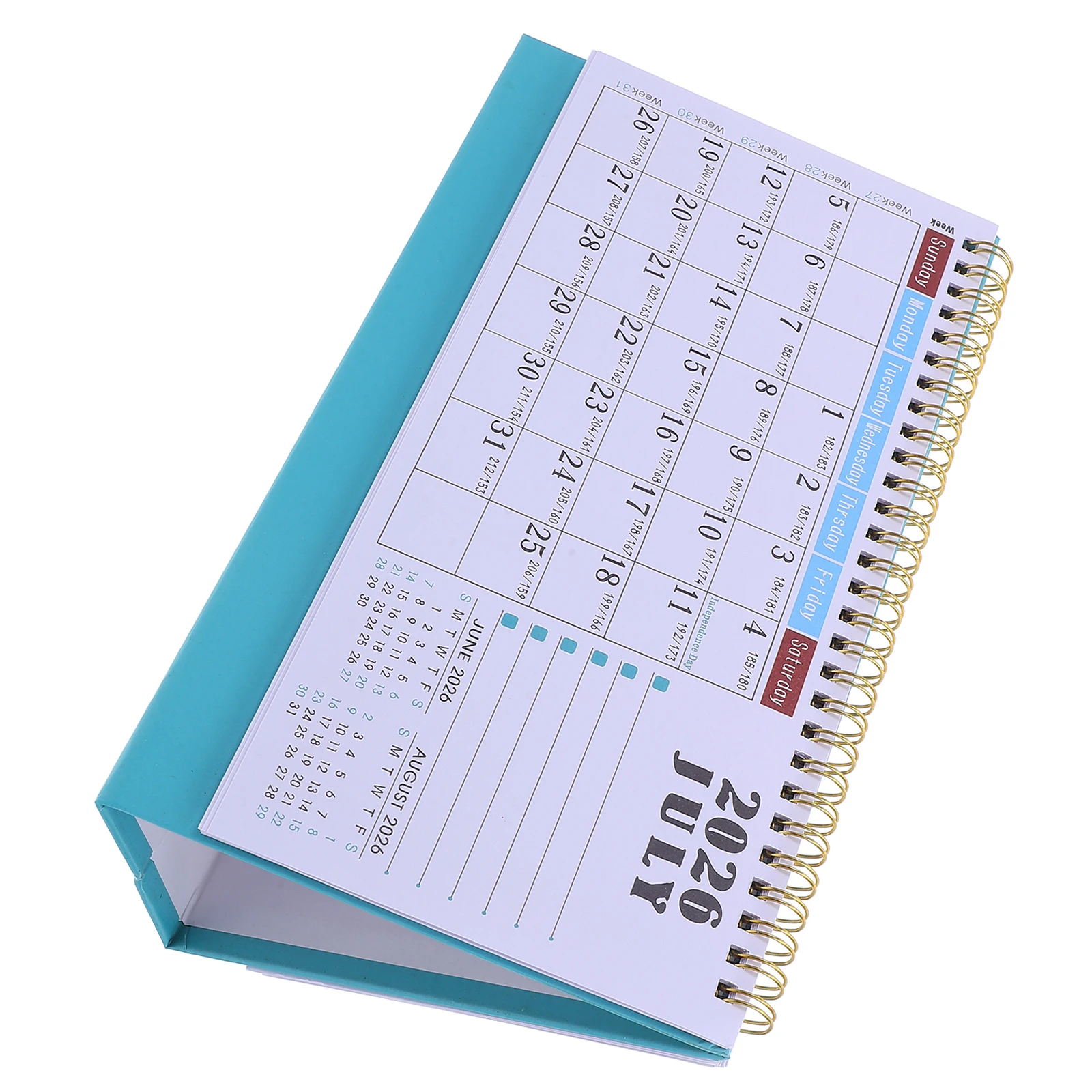 

2026 Standing Desk Calendar Compact Monthly Desktop Calendar with Ample Writing Space for Home Office Scheduling