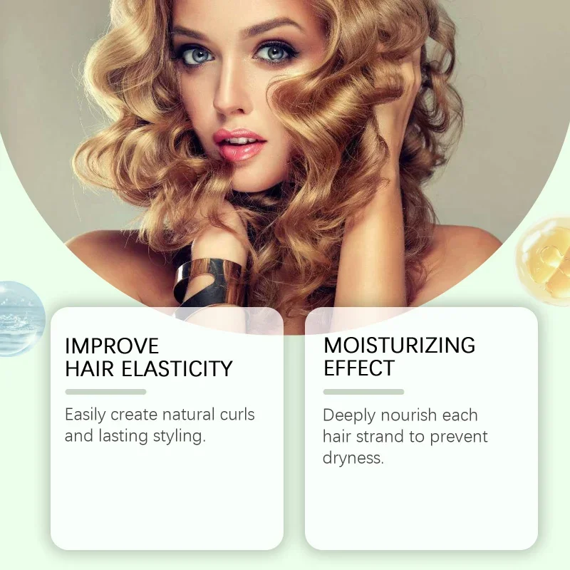 Picture 4: Long-Lasting Curly Styling Cream - Boost Volume Natural Curls Add Shine Elasticity Deep Nourish Prevent Dryness Easy Styling