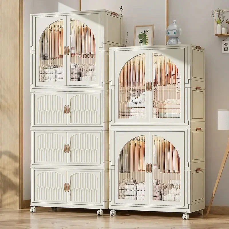 

Простые шкафы шириной 55/69 см, складной шкаф с двойной дверью, домашний шкаф для хранения, многослойные контейнеры, шкафы для спальни