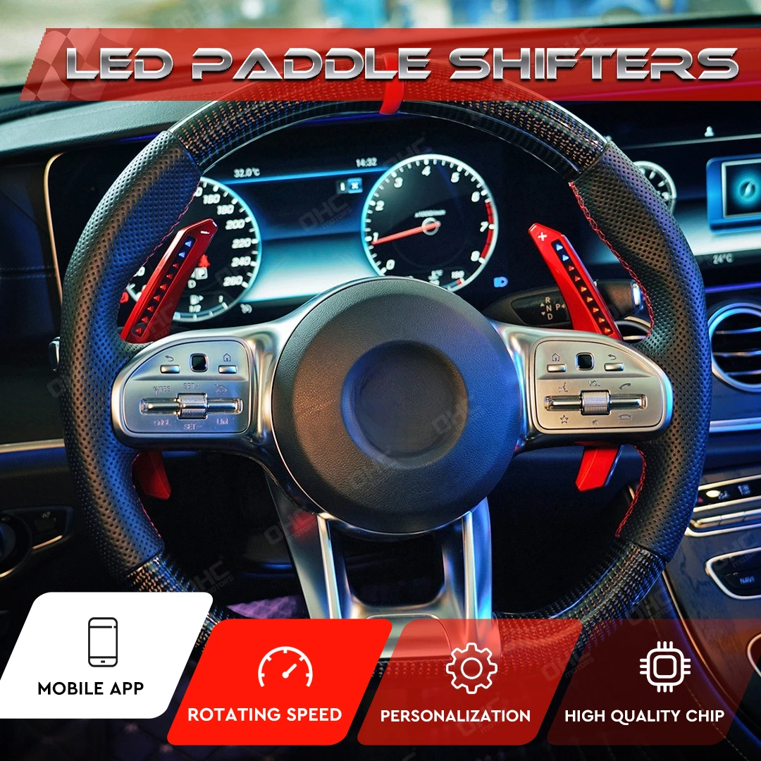 

OHC LED Smart Paddle Shifter Model Smart ONE For Mercedes AMG 2015- 2021 Mobile Phone Connection APP Control