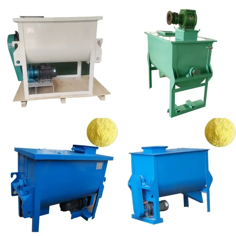 500L Horizontal Animal Feed Mixer Multifunctional Energy Saving Easy Operation