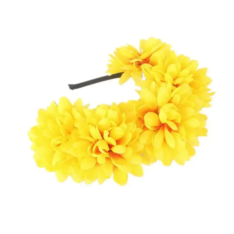 1pcs Women Girls Simulation Flower Holiday Bride Headband for Birthday Party Headbands Wedding Headpieces Halloween