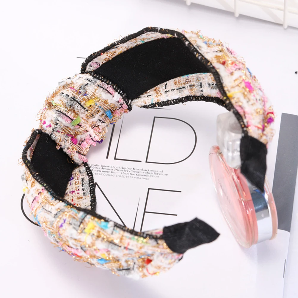

2pcs Retro Hairband Knotting Woman Hoop All-Match Hairstyle Accessories Party Festival Daily Use Protect Hair Bangs
