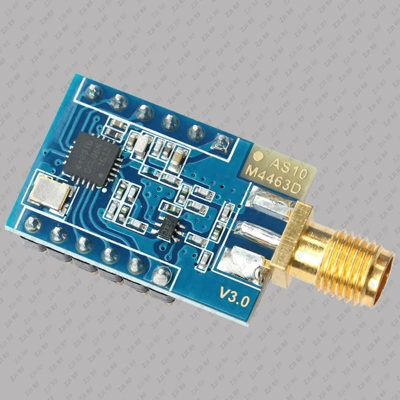 AS10-M4463D-915SMA 915MHz 433MHz Long-distance Wireless Communication Transceiver Module SI4463 Low-power Development Board