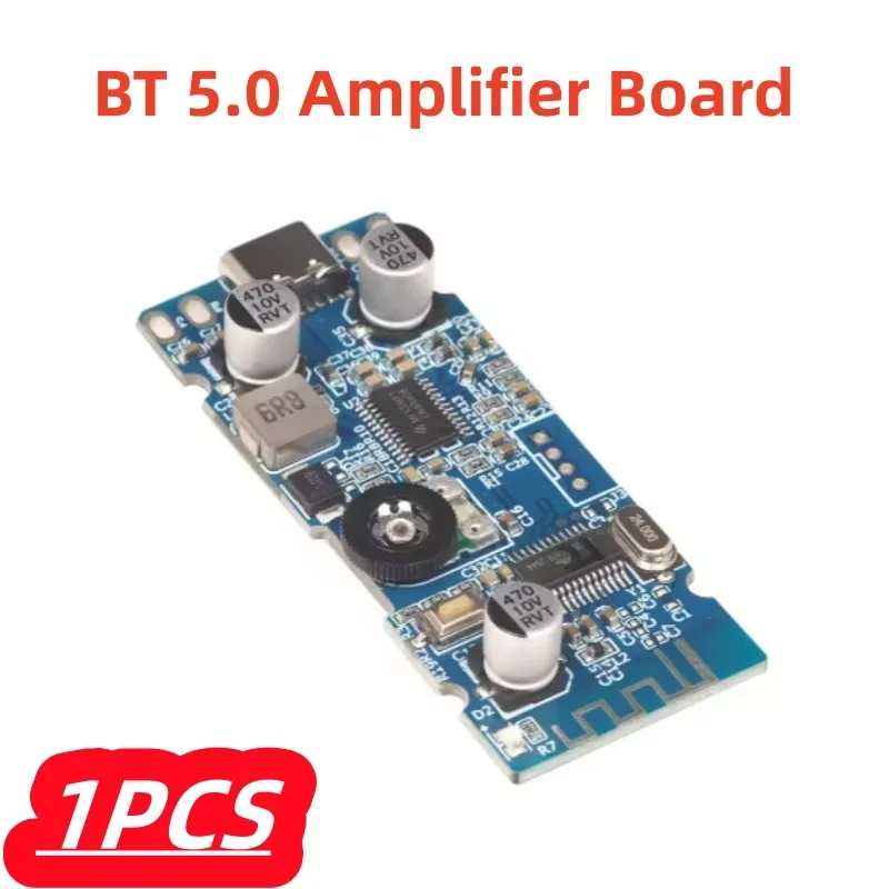 1Pcs/lot 100% New BDM0- 2.0 Stereo JL TWS MIX3901 2x5W BT 5.0 Amplifier Board 5VDC Type-C With Volume Control Moudle