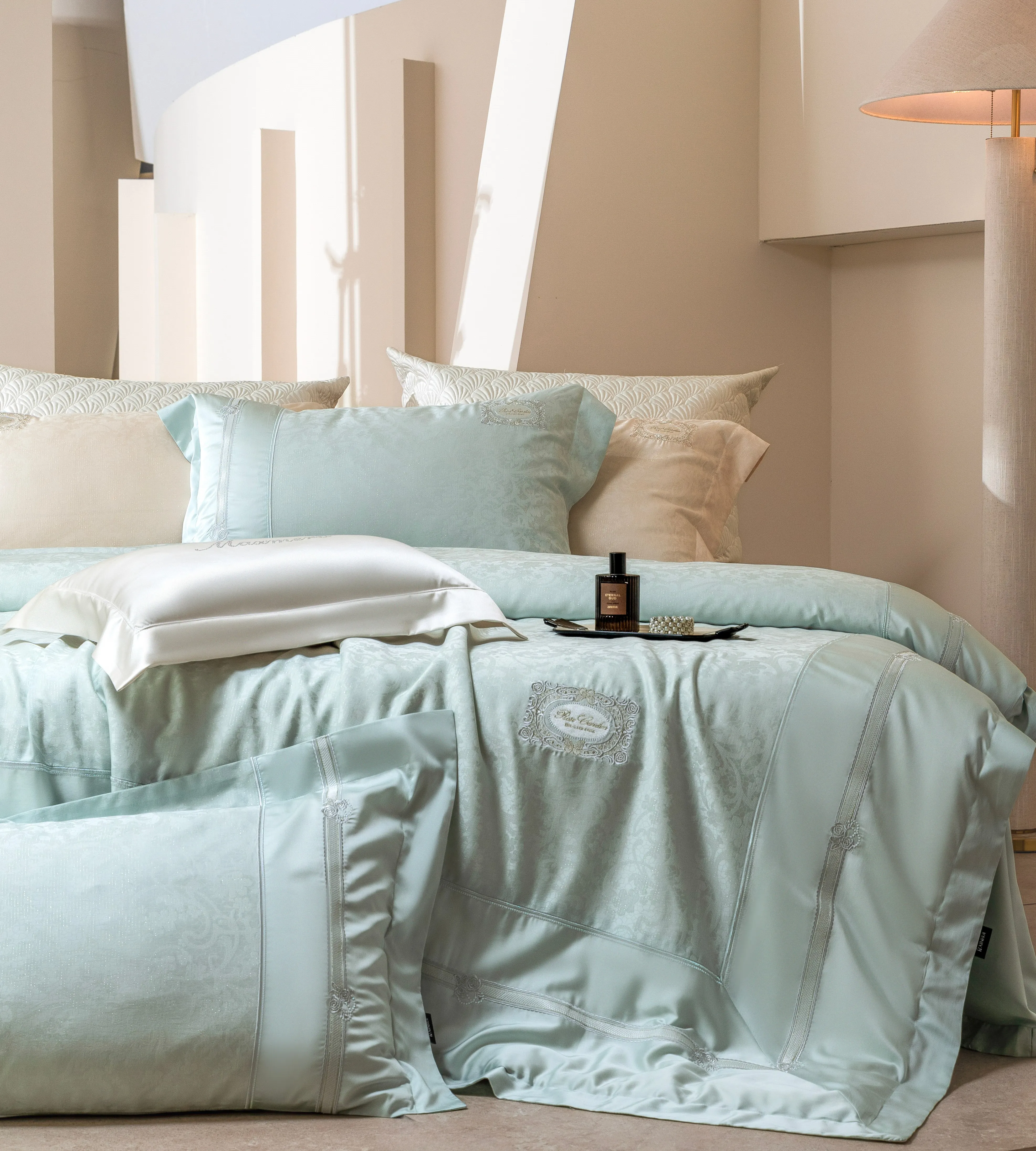 Luxury king Size Bedding Set & Components Soft Sheets Sets Queen Size Full Sheet Set Bedding Set with Pillowcase 4PCS