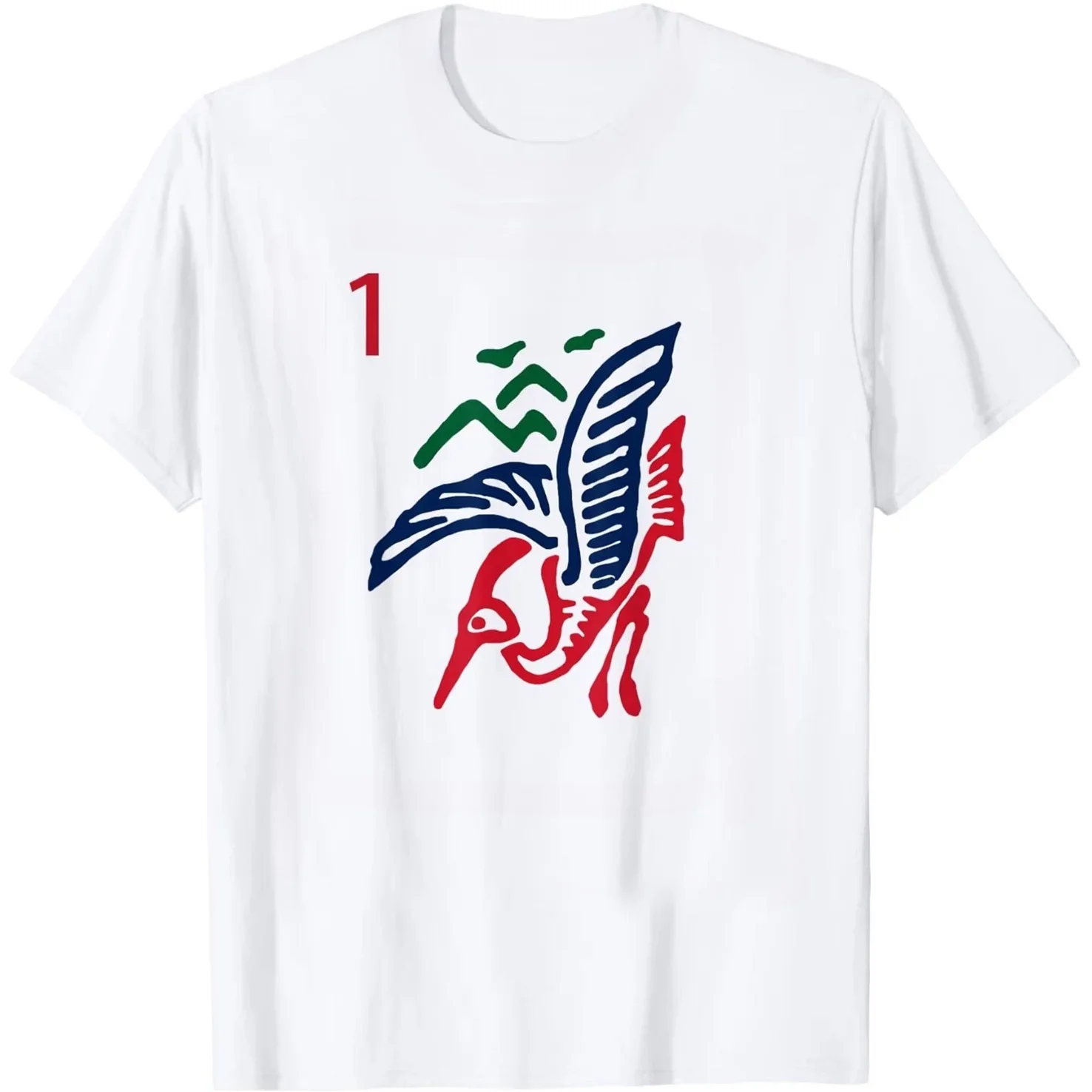 Chinese Mah Jong One Tile Mahjong Costume Funny Design Women's T-shirt Humor Streetwear Short Sleeve Unisex Aesthetic Clothes
