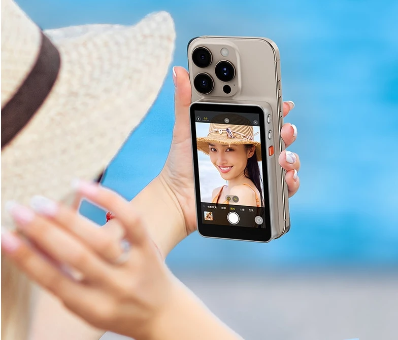 ホットセール A2 iPhoneとAndroidスマートフォン対応 磁気ワイヤレススマホVlog自撮りスクリーン