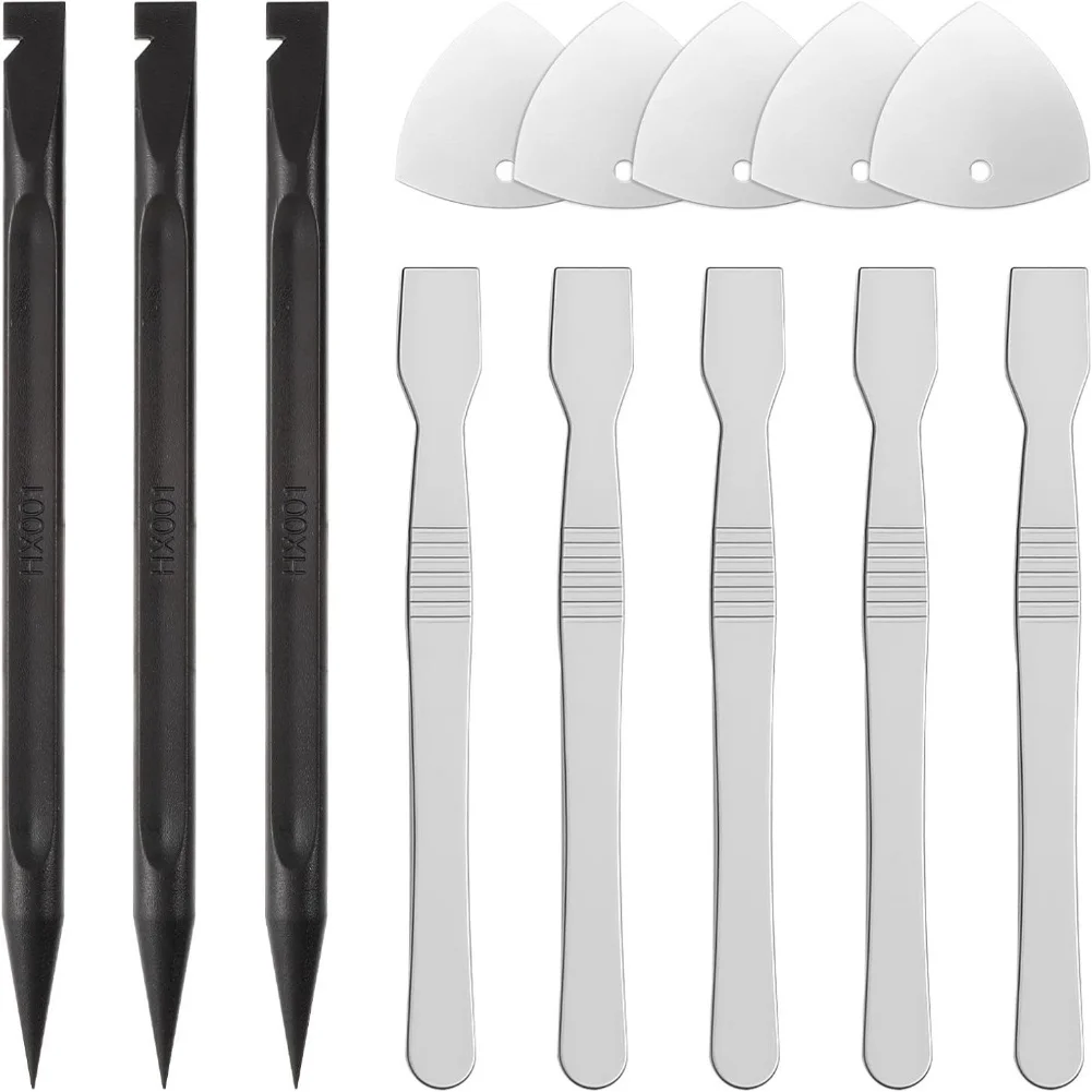 13 Piece Pry Tool Kit for Electronics Repair with Stainless Steel and Plastic Tools Offering Reliability and For Safe Handling