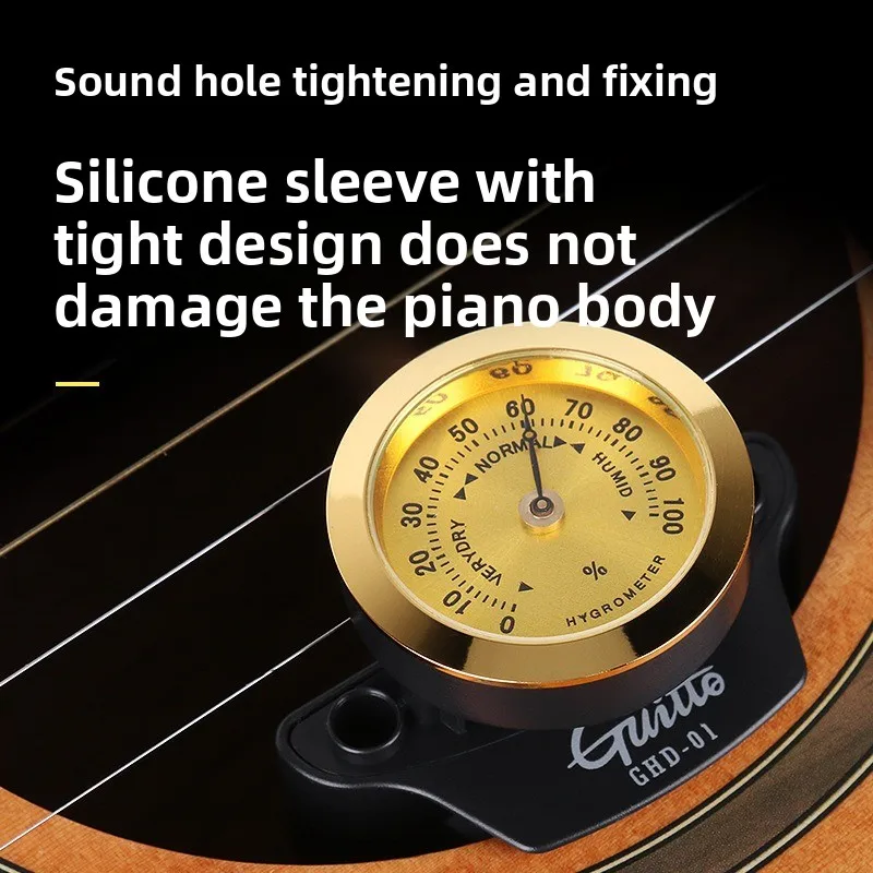 Folk Classical Guitar Sound Hole Humidifier Winter Maintenance Accessories Maintenance Universal Scale Hygrometer