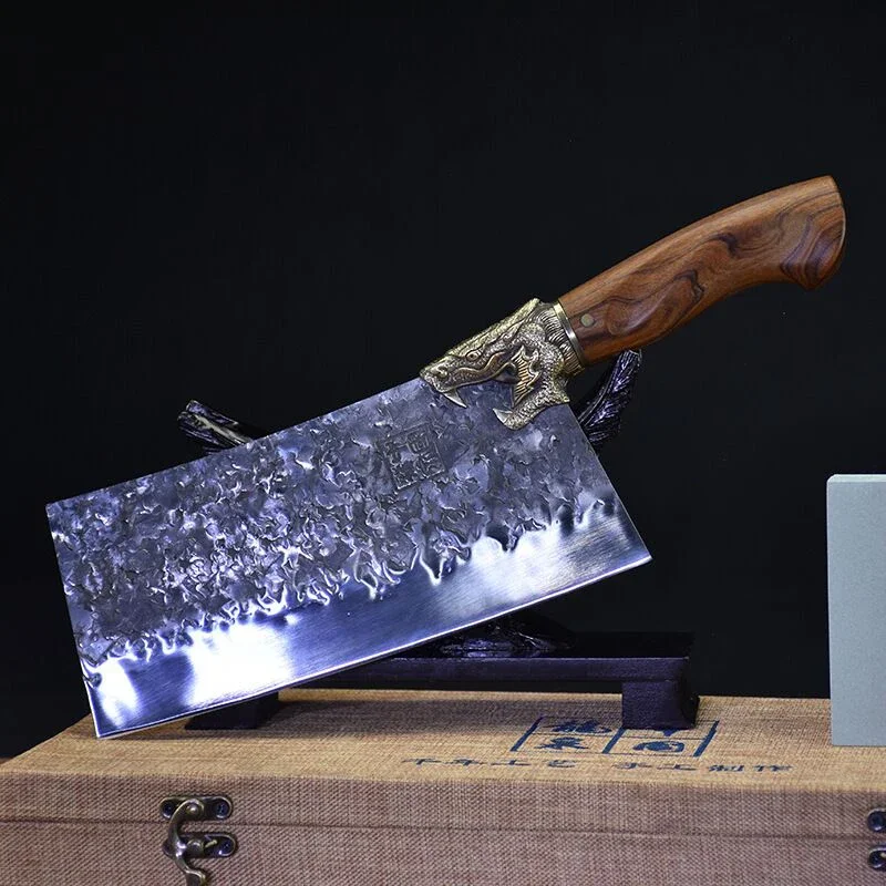 

Authentic Longquan ghost hand-made sharpener household kitchen meat cleaver, hand-forged non-stick knife kitchen knives